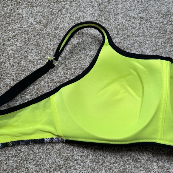 Panache Wireless Neon Pattern Lined Sport Bra Size 34DD - Picture 11 of 13